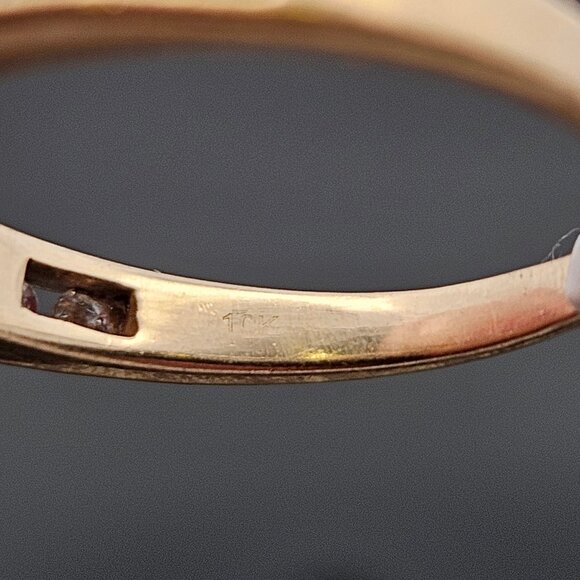 10K Yellow Gold 1/2TCW Diamond Channel Set Band Wedding Ring Size 7.25 - Picture 15 of 15